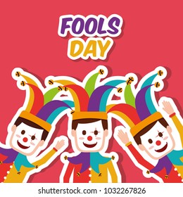 fools day greeting card