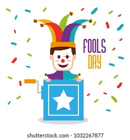 fools day greeting card