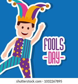 fools day greeting card