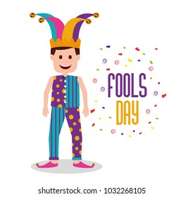 fools day greeting card