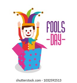 fools day greeting card