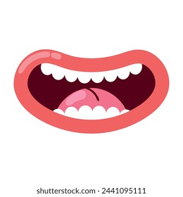 fools day smiling mouthillustration design