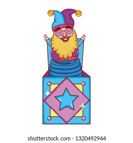 fools day surprise box with elf head