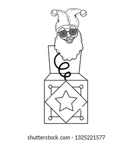fools day surprise box with elf head