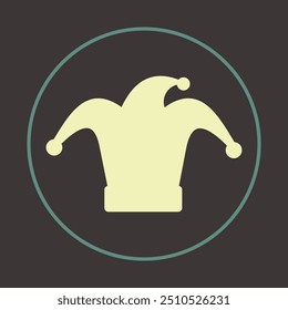 Fools hat trendy icon decent abstract vector illustration colorful artwork beautiful design.eps