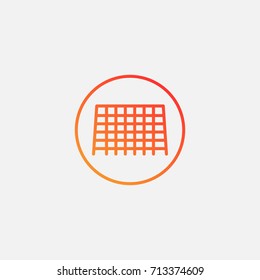 Foootball gate icon.gradient illustration isolated vector sign symbol