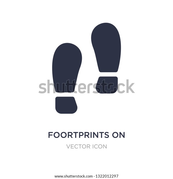 foortprints on the moon icon on white background.\
Simple element illustration from Astronomy concept. foortprints on\
the moon sign icon symbol\
design.