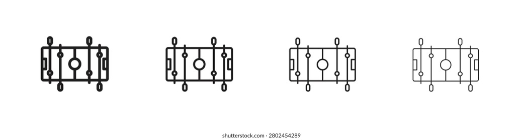 Foosball icon collection. Vector illustration EPS10.