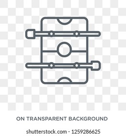 Foosball icon. Foosball design concept from Arcade collection. Simple element vector illustration on transparent background.