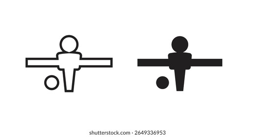 Foosball icon Design Illustrations. editable web icons