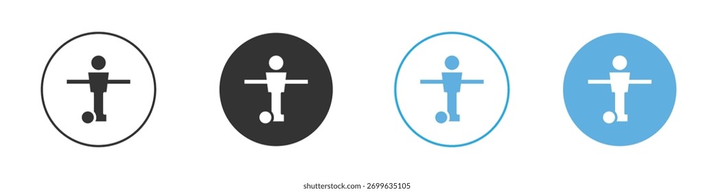 Conjunto de diseño de Plantilla de logotipo de icono de futbolín