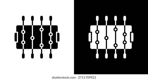Foosball icon Set collection. Vector silhouette.