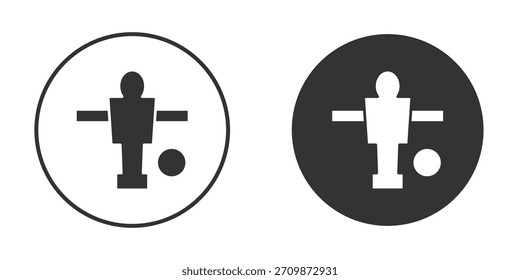 Paquete de signos de icono de futbolín. Símbolos de Vector para Diseños gráficos
