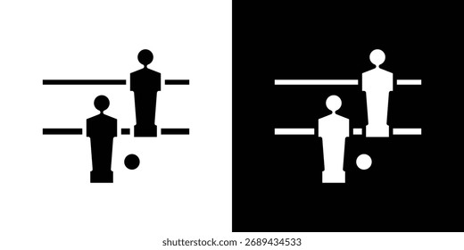 Foosball icon simple illustration in flat design