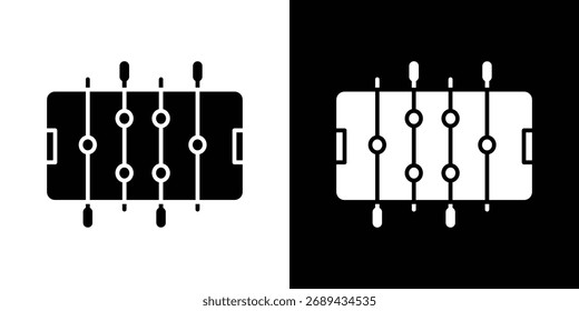 Foosball icon simple illustration in flat design