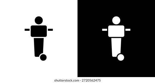Foosball icon symbol. Simple, flat design for and apps