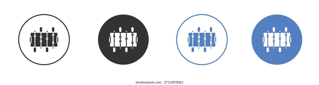 Foosball icon Thin line design. Vector Graphic. EPS 10