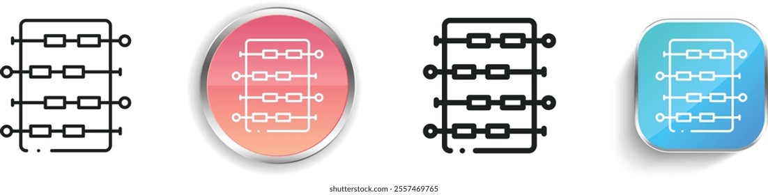 foosball icon. Thin Linear, Regular and Button Style Design Isolated On White Background