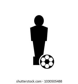 foosball icon, vector illustration