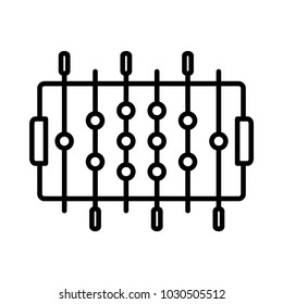 Foosball Icon, Vector Illustration