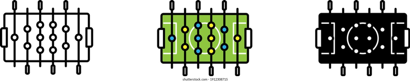 foosball icon , vector illustration