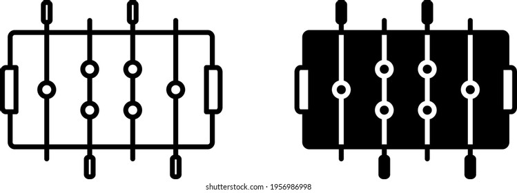 foosball icon , vector illustration