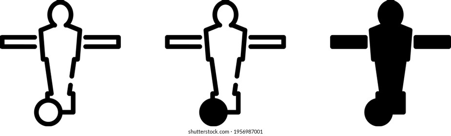 foosball icon , vector illustration