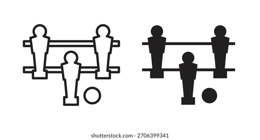 Foosball icon vector illustration. Flat design. Graphic design vector symbols.