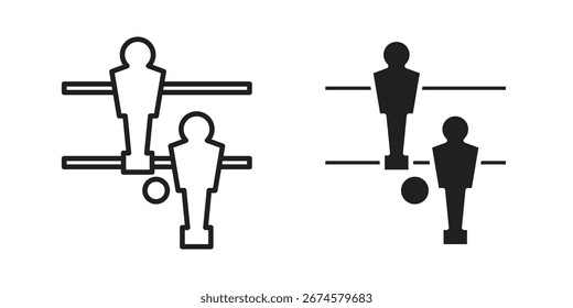 Foosball icon vector, sign and symbol for design, website or apps elements.