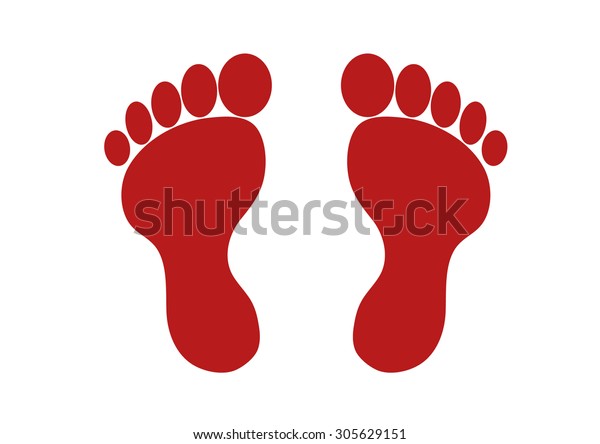 Foot Stock Vector (Royalty Free) 305629151