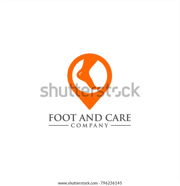 Foot Ankle Care Logo Template Socks Stock Vector (Royalty Free