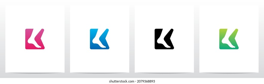 Foot Ankle On Letter Logo Design K