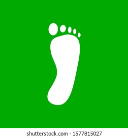 Foot and background as icon