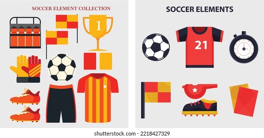 Foot Ball Accessories , elements illustration 