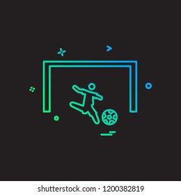 Foot ball icon design vector