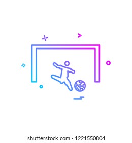 Foot ball icon design vector