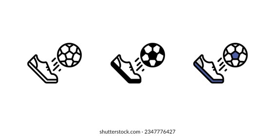 Foot Ball icon design with white background stock illustration