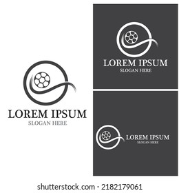 Foot ball icon logo vector template