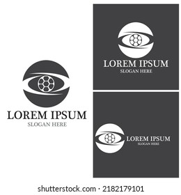 Foot ball icon logo vector template