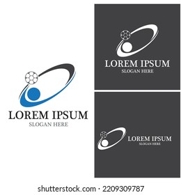 Foot ball icon logo vector template