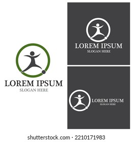 Foot ball icon logo vector template