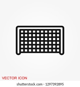 Foot ball, soccer icon sport objects for logo, vector sign symbol for design