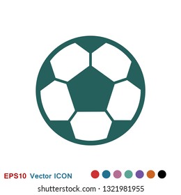Foot ball, soccer icon sport objects for logo, vector sign symbol for design