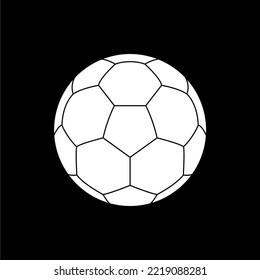 Foot Ball or Soccer Ball Icon Symbol for Art Illustration, Logo, Website, Apps, Pictogram, News, Infographic or Graphic Design Element. Vector Illustration