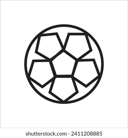 foot ball vector icon line template