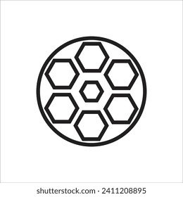 foot ball vector icon line template