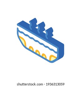 foot bath isometric icon vector. foot bath sign. isolated symbol illustration