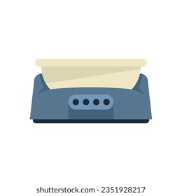 Foot bath pedicure icon flat vector. Spa feet. Leg care isolated