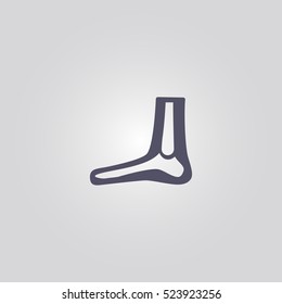foot bone icon design