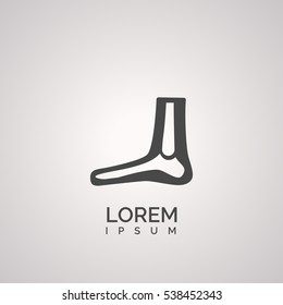 foot bone icon design